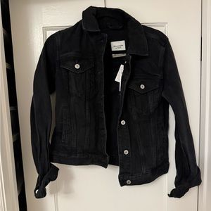 Abercrombie and Fitch Black Jean Jacket
